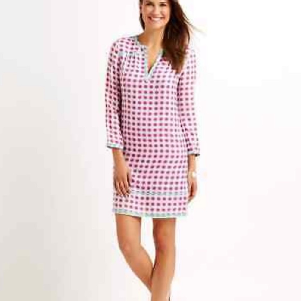 Vineyard Vines Tunic Dress Purple Tie Dye Sz 00 New
